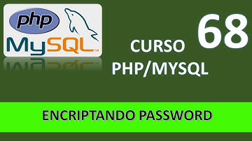 Curso PHP MySql. Encriptando Password. Vídeo 68