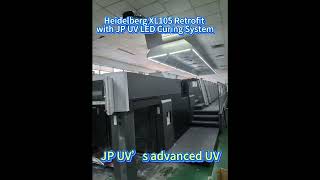 Custom JP UV LED curing system for Heidelberg XL105 #uvledcuring #offsetprinting #uvledcuringsystem