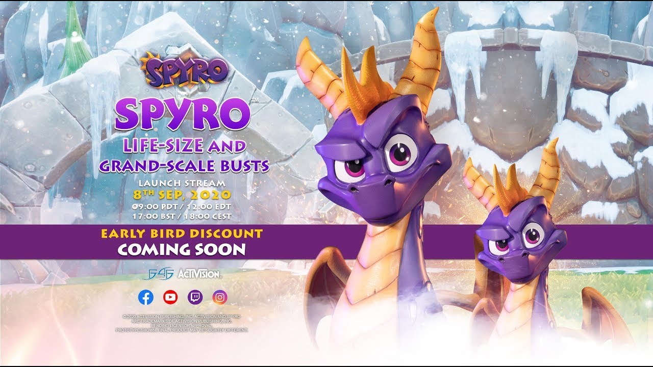 First 4 Figures Presents Spyro The Dragon Spyro Bust Statue Teaser Trailer #3