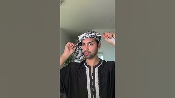 Keffiyeh/Shemagh tutorial! #muslim #islam