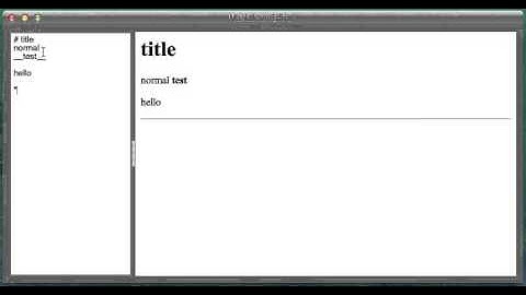 demo markdown editor