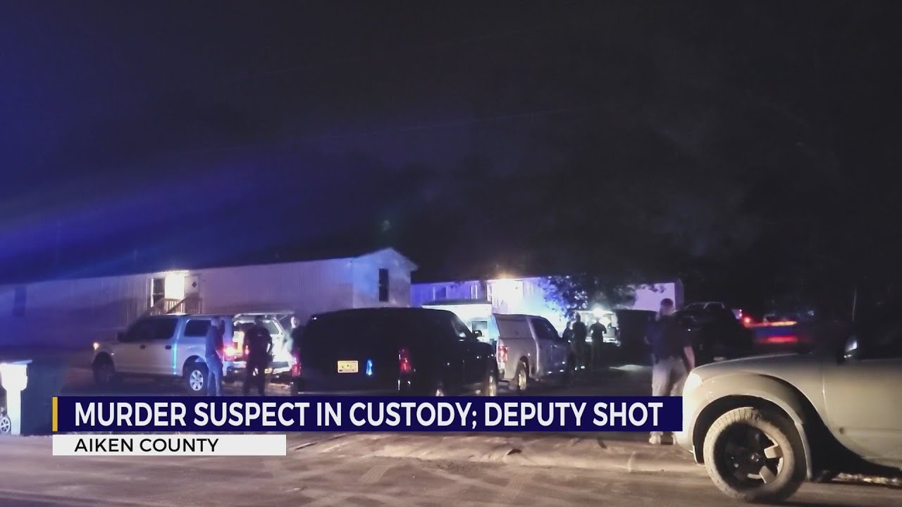 Murder suspect in custody; deputy shot in Aiken County YouTube