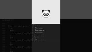 Panda Loader Design😍#programming #coding #css #htmlcss #shorts #trending #html #animation #design