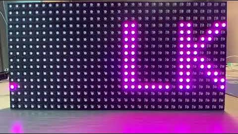 32x16 도트매트릭스 RGB LED모듈 Right Motion with Arduino Uno R3