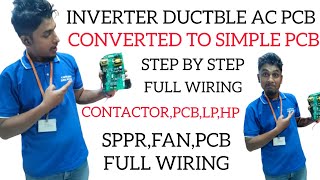 INVERTER TO 🥰NON INVERT😍ER FULL WIRING DUCTBLE AC....#youtubevideo #actechnician #viral #viralvideo