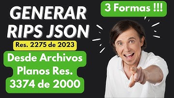 Como generar RIPS JSON Res. 2275 a partir de los archivos planos de la resolución 3374 de 2000.