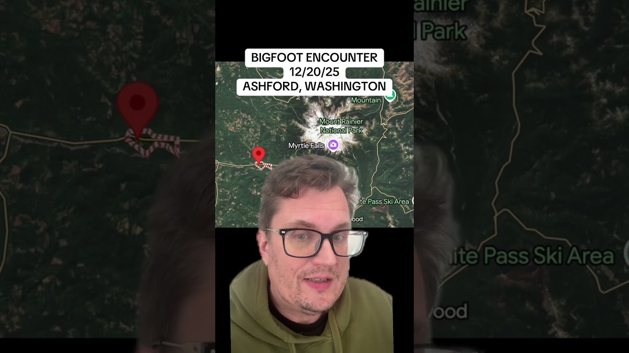 Bigfoot encounter! / Ashford, Washington / 12/20/2025 #publishtoall #greenscreen Video here ➡️