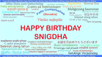 Snigdha   Languages Idiomas - Happy Birthday