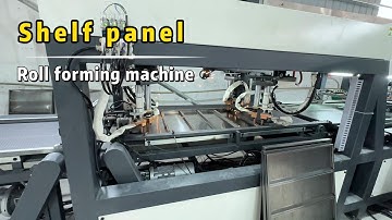 AMODA roll forming machine for the production of storage shelf panels and rack manufacturing process