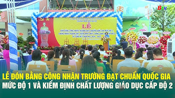 Lễ đón bằng công nhận trường đạt chuẩn quốc gia mức độ 1 và kiểm định chất lượng giáo dục cấp độ 2