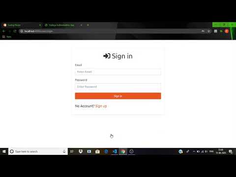 node js auth app