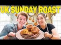 Americans Try To Cook & Eat British Sunday Roast For The First Time!