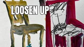 Why Progressions Loosen Up Your Art (mixed media drawing demo)