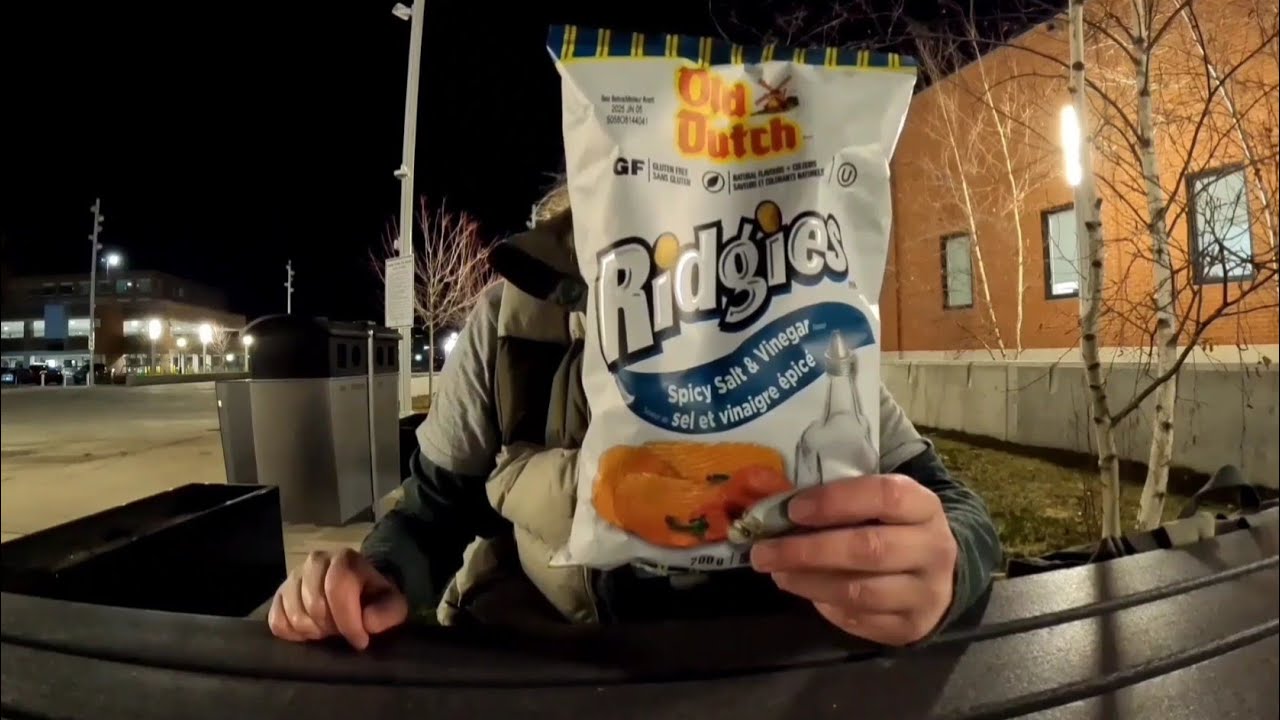 Old Dutch Ridges Old Dutch Ridges Spicy Salt & Vinegar Chips Review - YouTube