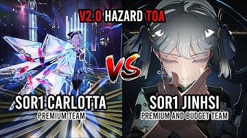 S0R1 Carlotta vs S0R1 Jinhsi - DPS Queen Showdown v2.0 ToA Crownless | Wuthering Waves