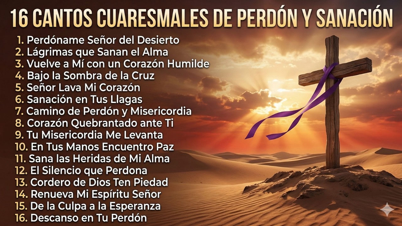 16 Cantos Cuaresmales de Perdón y Sanación | Música para Orar y Volver a Dios