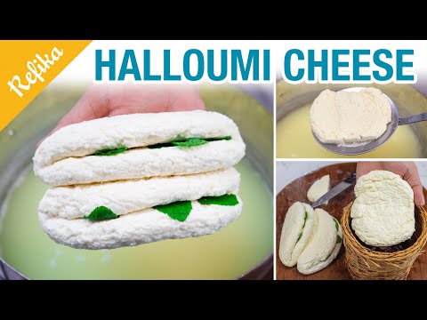 My Childhood CHEESE Recipe!   How to Make Halloumi At Home?