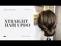 Straight Hair Updo