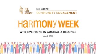 Harmony Week 2022 - webinar recording
