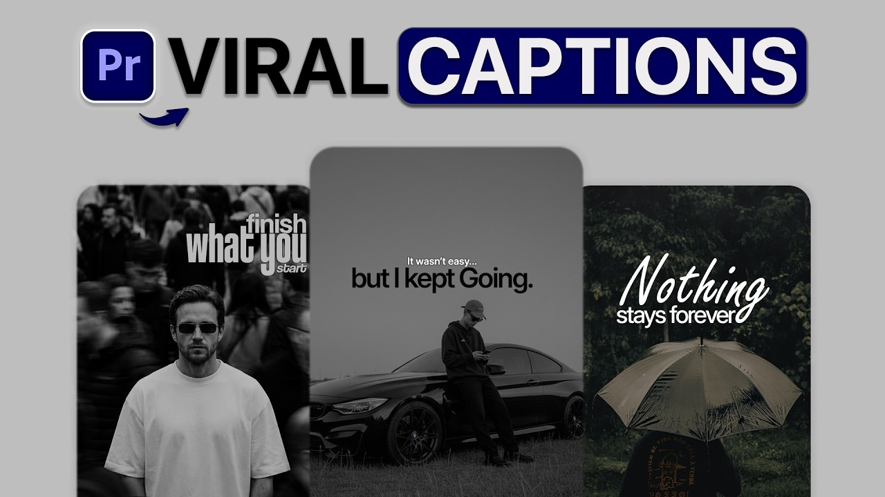 How to Make VIRAL Instagram & TikTok Captions in Premiere Pro 2026 Tutorial