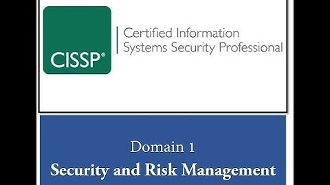 CISSP #25 - Domain 1 - Security Control Types
