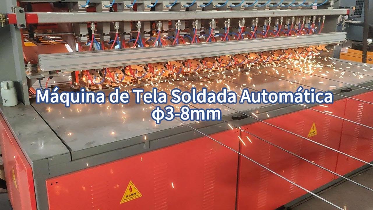 Máquina de Tela Soldada Automática φ3 8mm  Produção Rápida e Solda Precisa com DAPU!