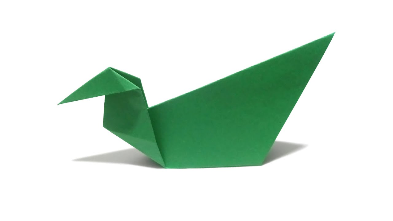 How To Make A Simple Origami Duck (Traditional Model) - YouTube