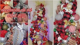COMO DECORAR ÁRBOL DE NAVIDAD 2023 // CHRISTMAS TREE 🎄 ELEGANT TREE