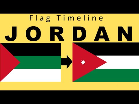 Flag of Jordan : Historical Evolution (with the anthem of Jordan)