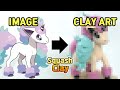 Pokémon Shield Clay Art: Galarian Ponyta!! Psychic type Pokémon [Satisfying video]