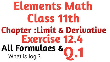 Class 11th math chapter 12 exercise 12.4 Q.1