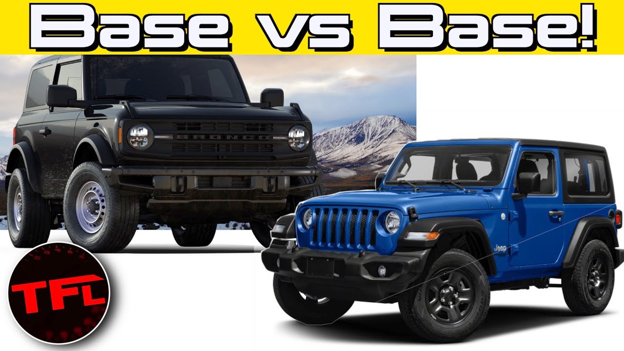 A Base Ford Bronco Does Not Have the Off-Road Specs to Match a Base Jeep  Wrangler! - YouTube