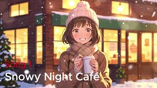 Snowy Night Café : soft, vocal, shimmering synths, light drums, rap, bright, pop, slightly screenshot 5