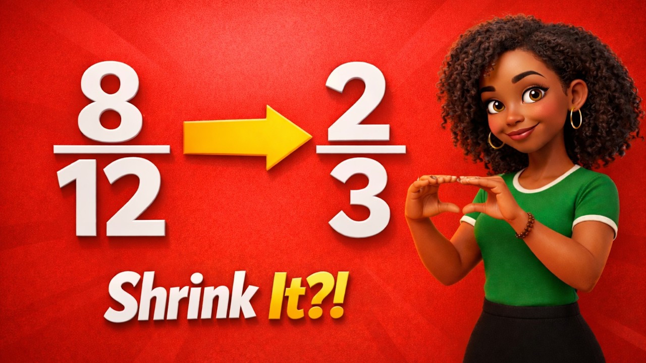 Equivalent Fractions by Division | Shrink the Numbers, Keep the Value