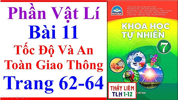 Khoa Học Tự Nhiên 7 Bài 11 | Tốc Độ Và An Toàn Giao Thông Trang 62 - 64 | Chân Trời Sáng Tạo Vật Lí