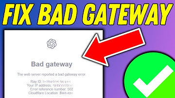 FIX ChatGPT Error 502 & 503 & 404 Bad Gateway Service Temporarily Unavailable Page Not Found