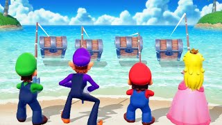Mario Party Superstars - Mario vs Luigi vs Waluigi vs Peach (Master Difficulty)