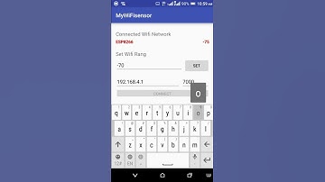 Automatic LED control based on RSSI using Wi-Fi sensor app