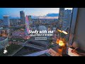 3-HOUR STUDY WITH ME 🎡 / ambient ver. / Yokohama at Sunset / Pomodoro 25-5