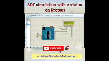 ADC simulation with Arduino on Proteus  #demo #shorts