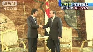 中東和平に向け関係強化　エジプトに50万ドル支援(15/01/18)