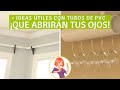 MAMÁ COMPRA TUBO DE PVC Y LO TRANSFORMA EN 13 PIEZAS PARA EL HOGAR QUE QUERRÁS TENER