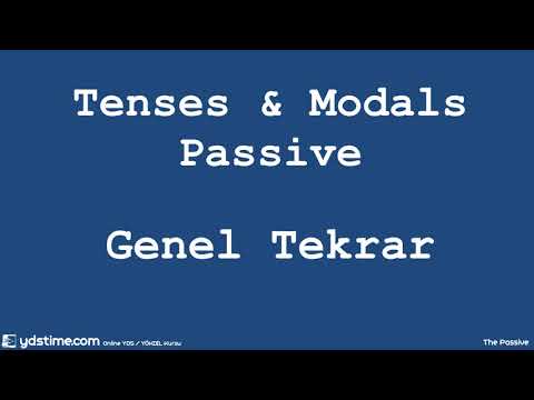 YDS/YÖKDİL/YDT için Dil Bilgisi (Gramer) Çalışmaları -07- Tenses & Modals & Passive - Genel Tekrar 1