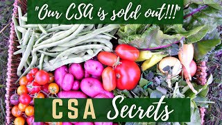 CSA tips  Secrets to growing a successful CSA farm!