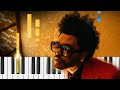 The weeknd  blinding lights  easy piano tutorial
