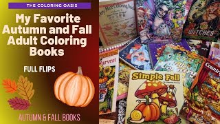 My Favorite Autumn and Fall Adult Coloring Books Collection Coco Wyo Jade Summer Joshua Dunbar