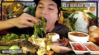 #04 Request: Nasi Berlauk Kampung & Ulam-Ulaman | Mukbang Malaysia (Jering Budu, Gulai Kawah Daging)