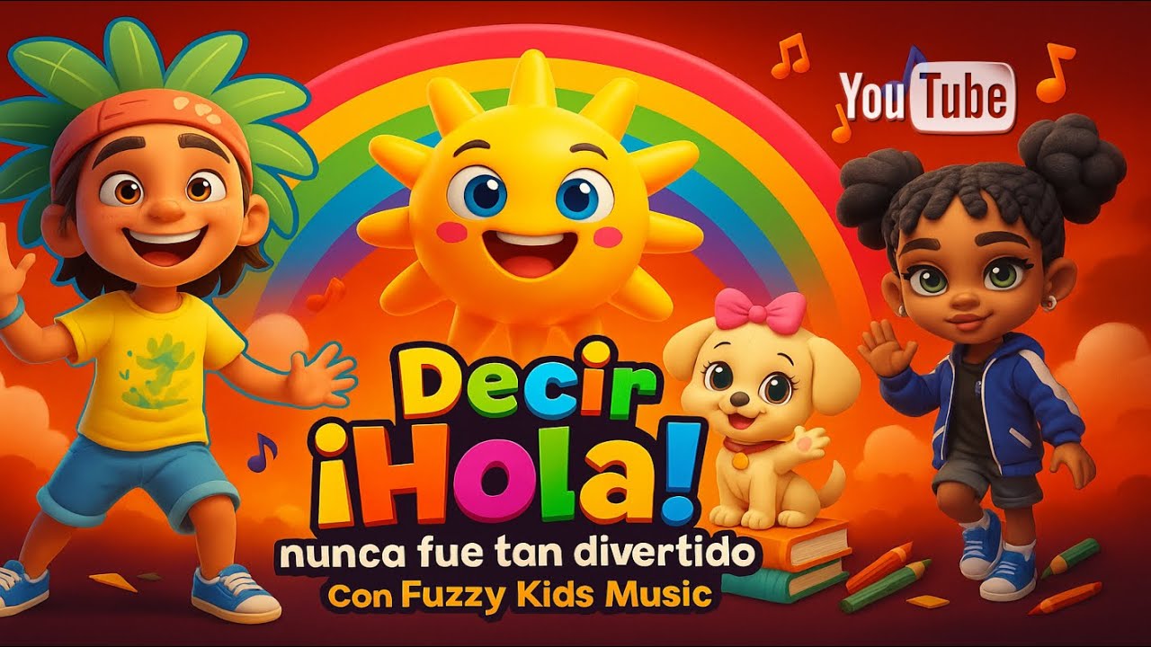 🦁 Fuzzy Kids Music 🦁 👋 ¡Hola! Buenos días👋 #YupiTheAlbum
