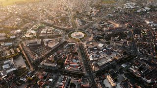 GLOBALink | Amazing aerial view of Bagua-shaped county in China's Xinjiang