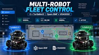 [06] VDA5050 v2.1 + Open-RMF Integration | Multi-Robot Fleet Demo | 2 TurtleBot3 | EIU × ARTC | M2